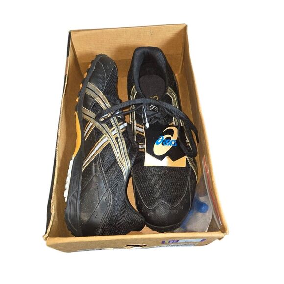 Asics GY606 Hyper XC Black, Silver & Gold Track & Field Shoes Spikes Size 11.5 - Picture 12 of 12